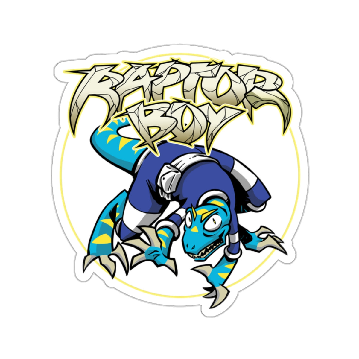Raptor Boy Sticker