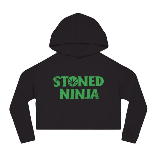 STONED NINJA Logo Croptop Hoodie