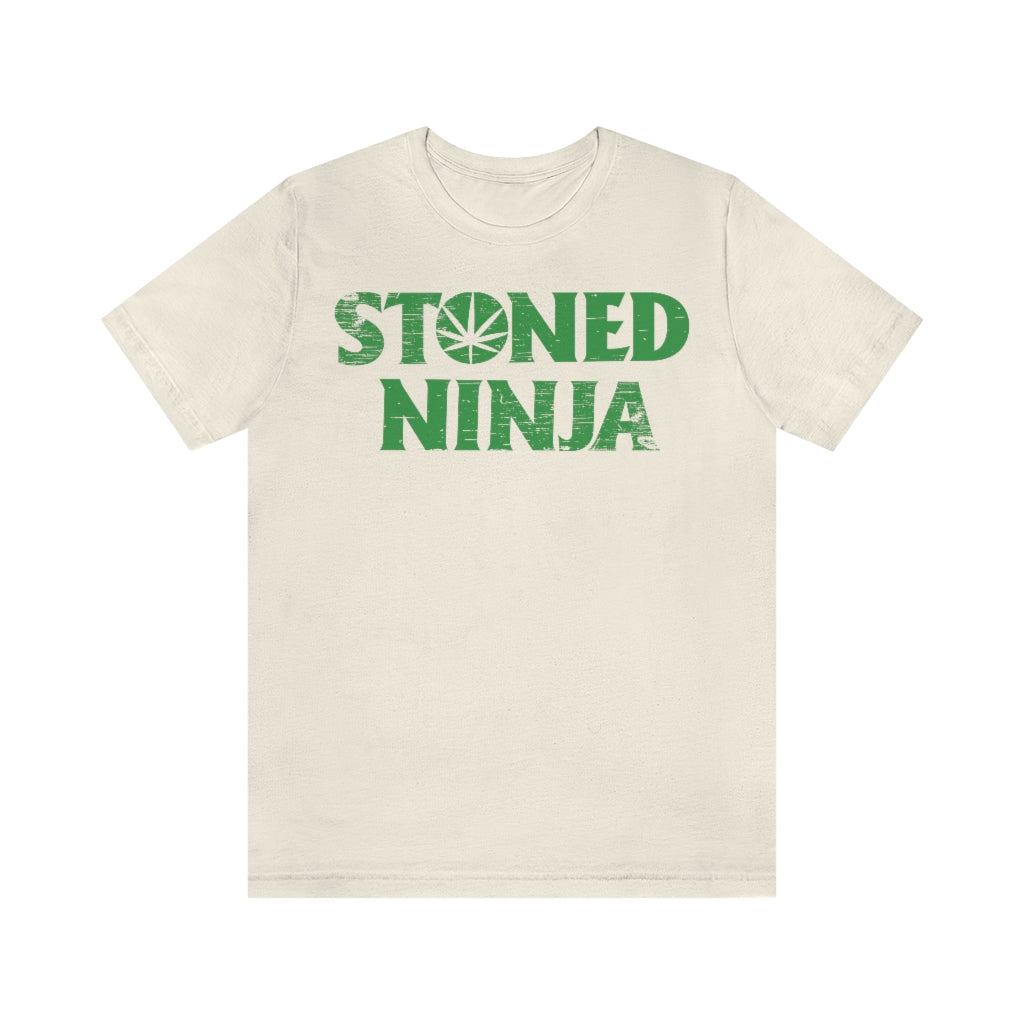 STONED NINJA Green Logo Tee