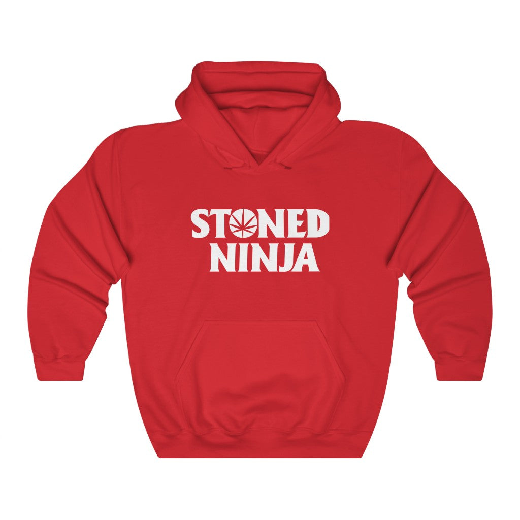 STONED NINJA White Logo Hoodie