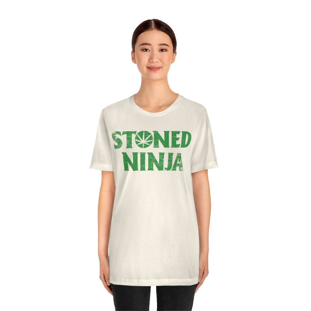 STONED NINJA Green Logo Tee