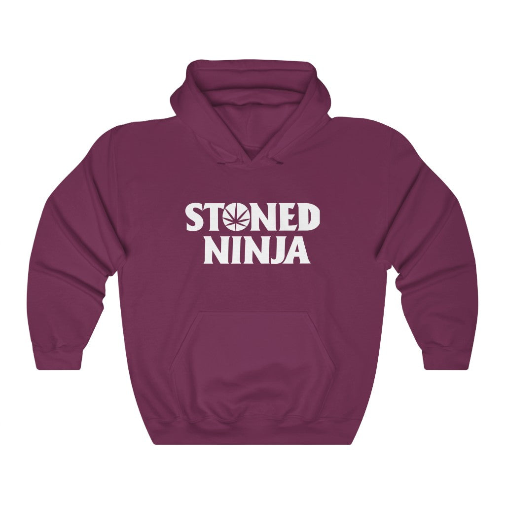 STONED NINJA White Logo Hoodie