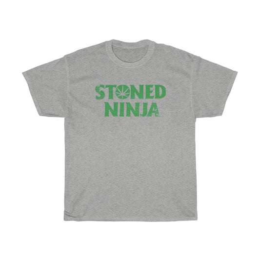 STONED NINJA Green Logo Tee