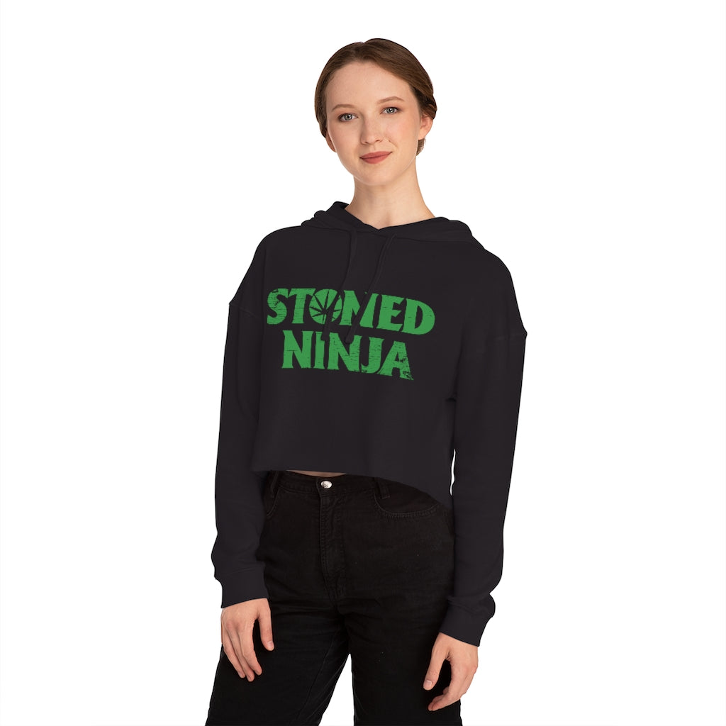 STONED NINJA Logo Croptop Hoodie