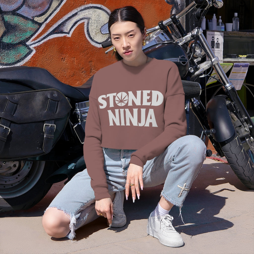 STONED NINJA Logo Croptop Crew