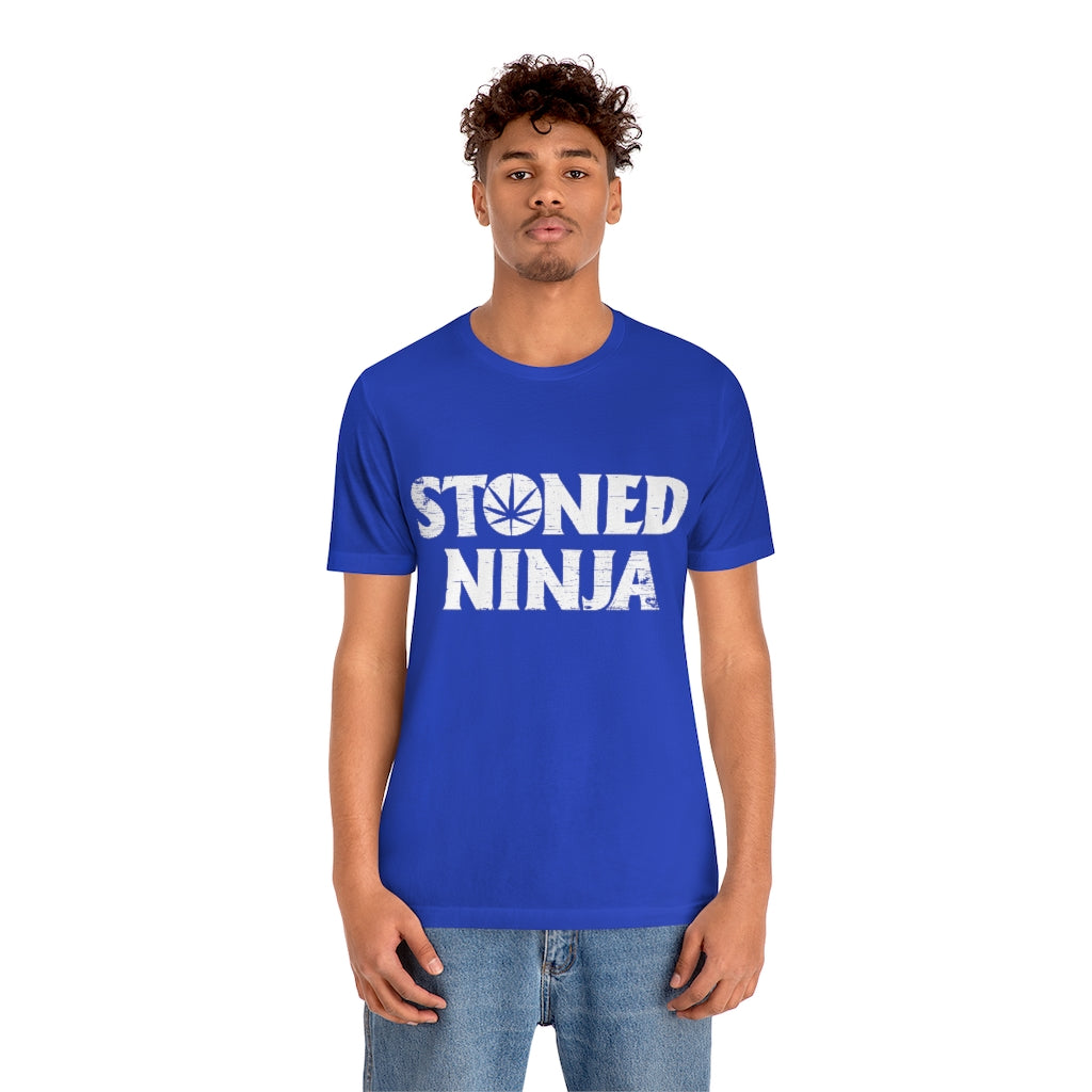 STONED NINJA White Logo Tee