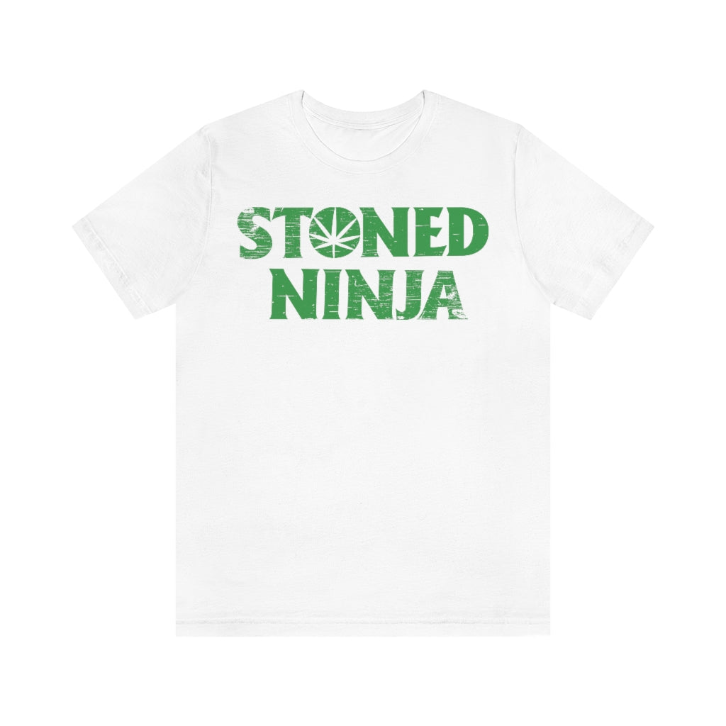 STONED NINJA Green Logo Tee