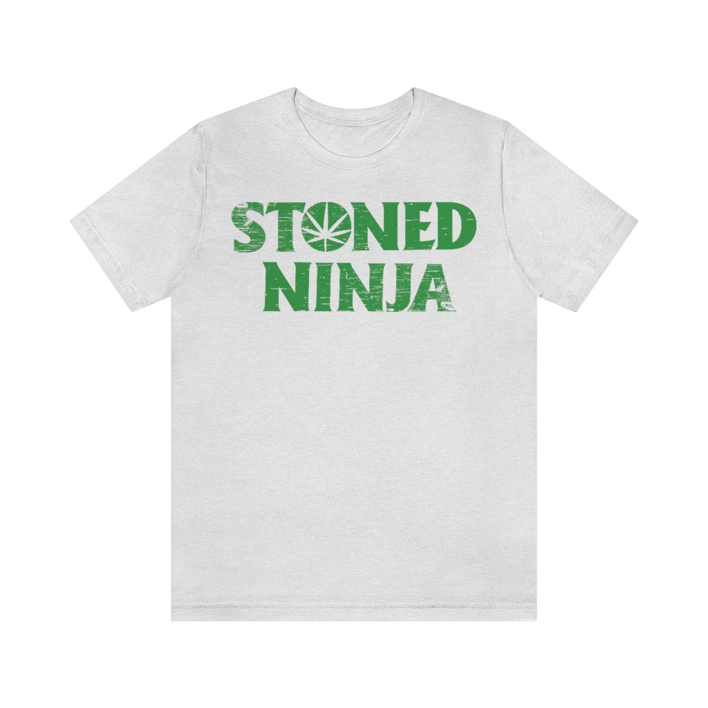 STONED NINJA Green Logo Tee