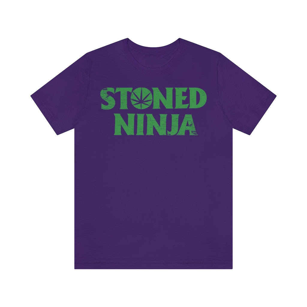 STONED NINJA Green Logo Tee