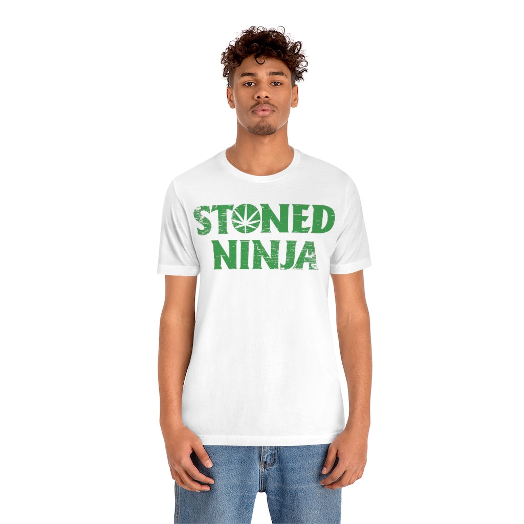 STONED NINJA Green Logo Tee