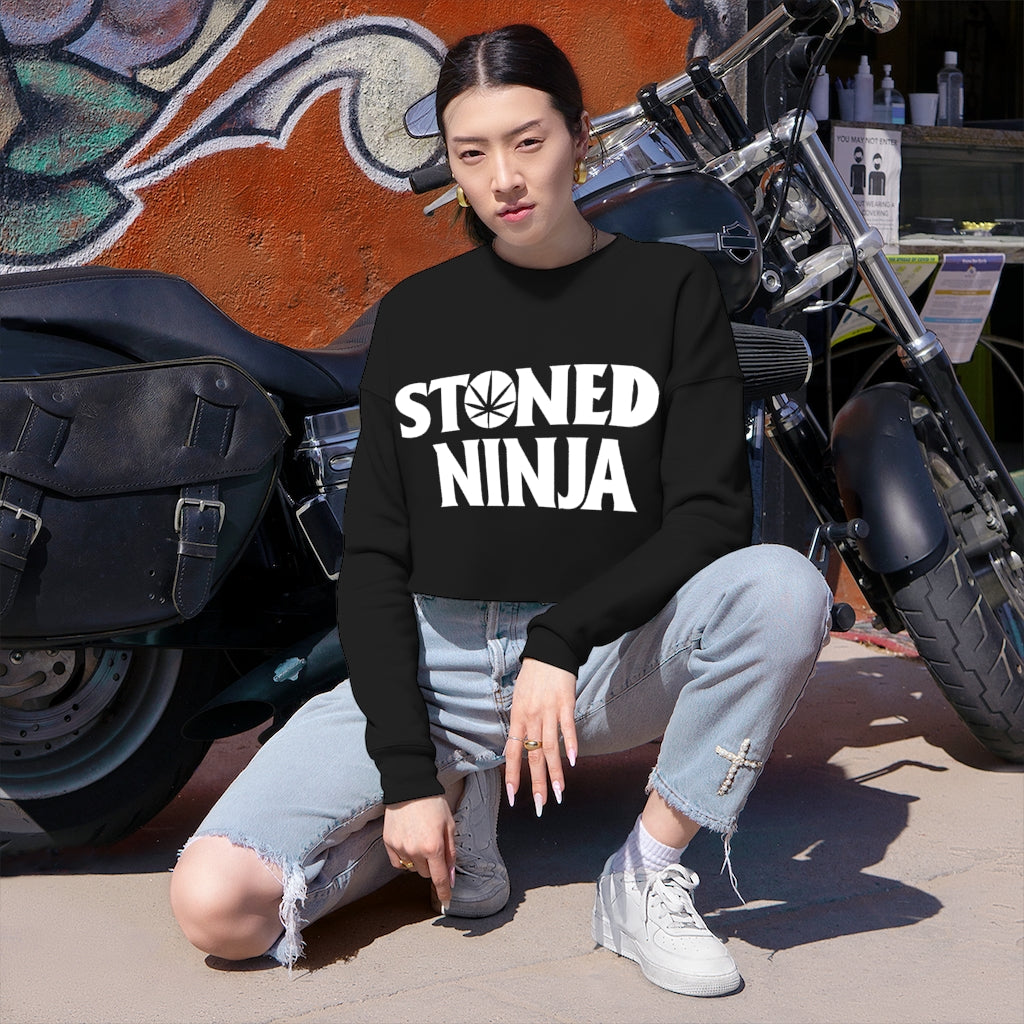 STONED NINJA Logo Croptop Crew
