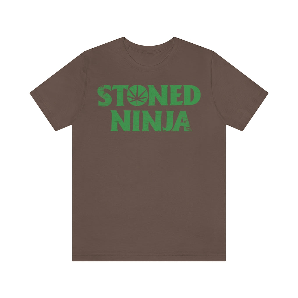 STONED NINJA Green Logo Tee