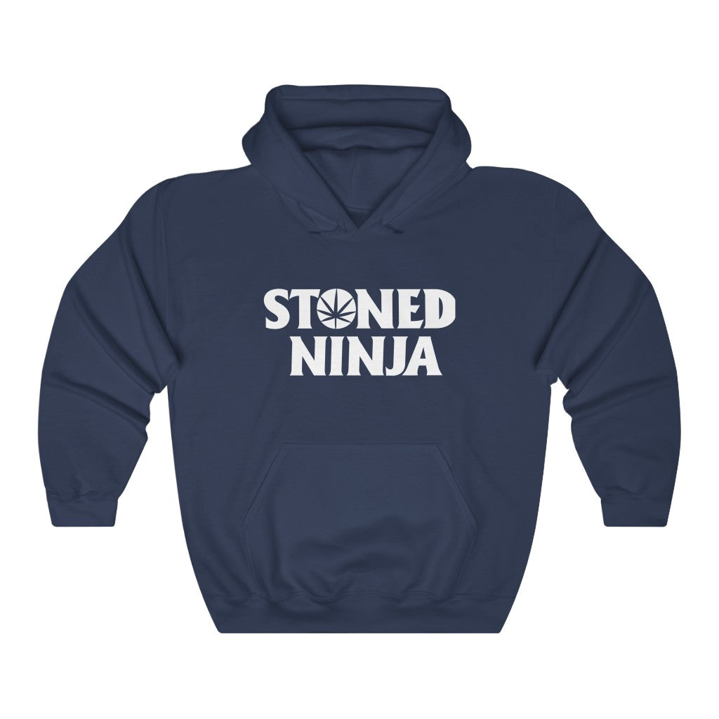 STONED NINJA White Logo Hoodie