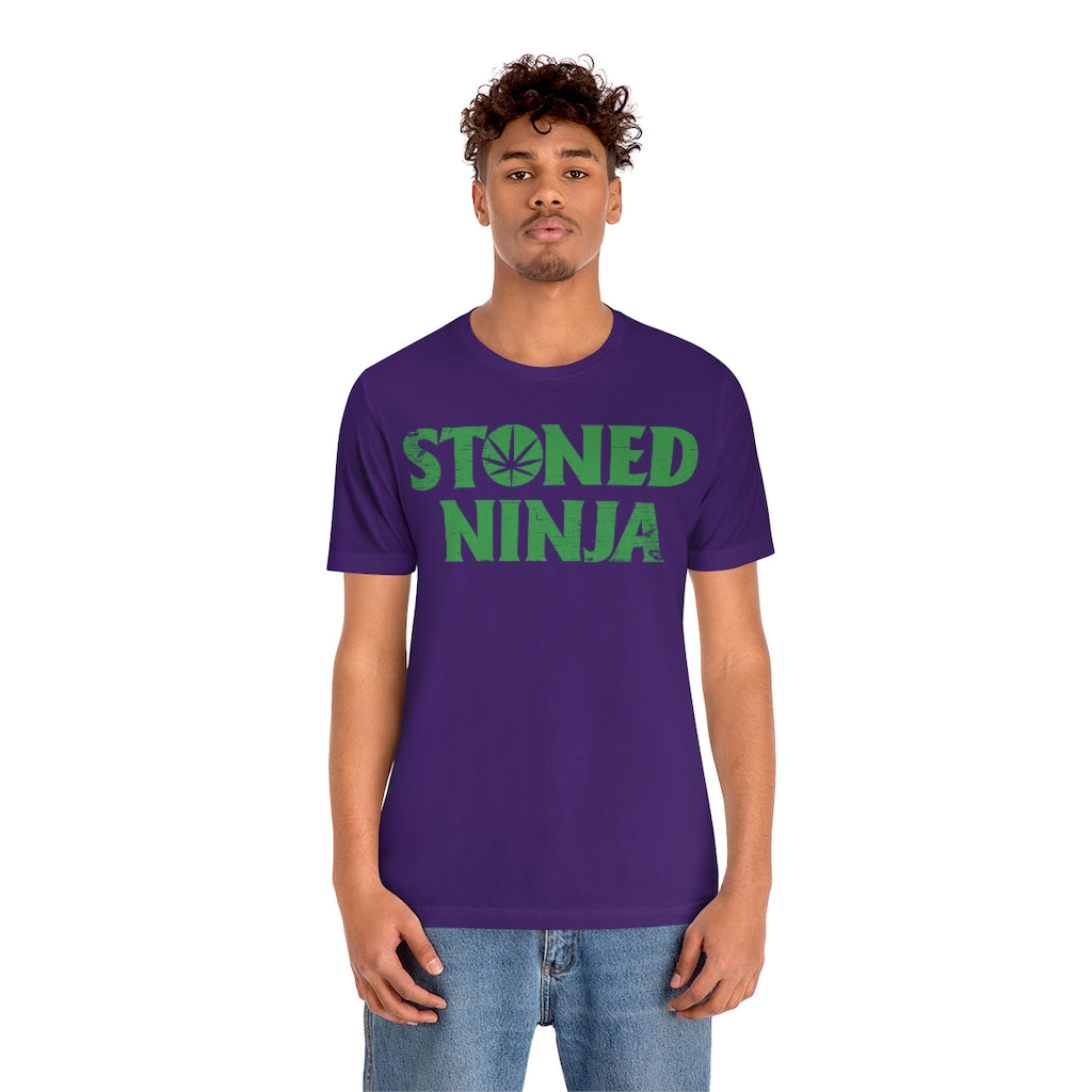 STONED NINJA Green Logo Tee