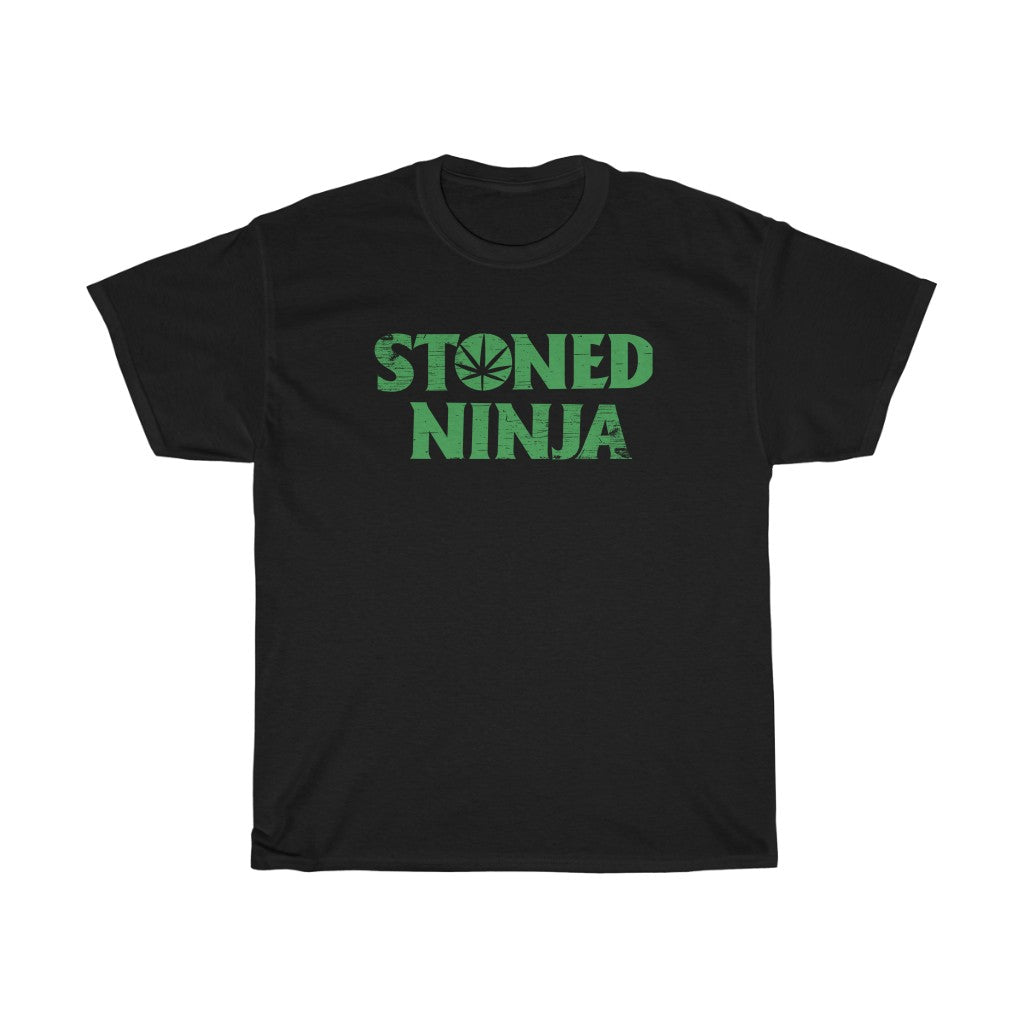 STONED NINJA Green Logo Tee