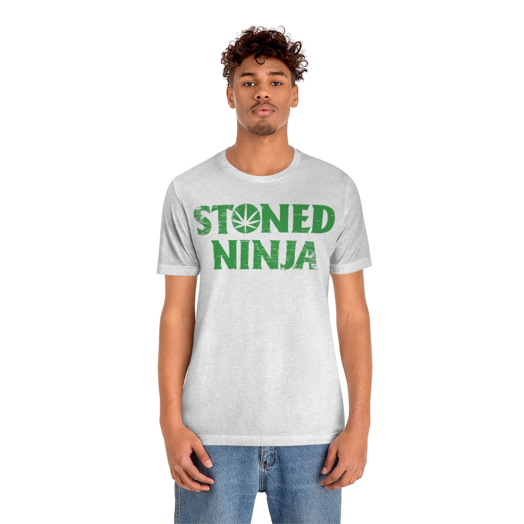 STONED NINJA Green Logo Tee
