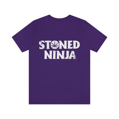 STONED NINJA White Logo Tee